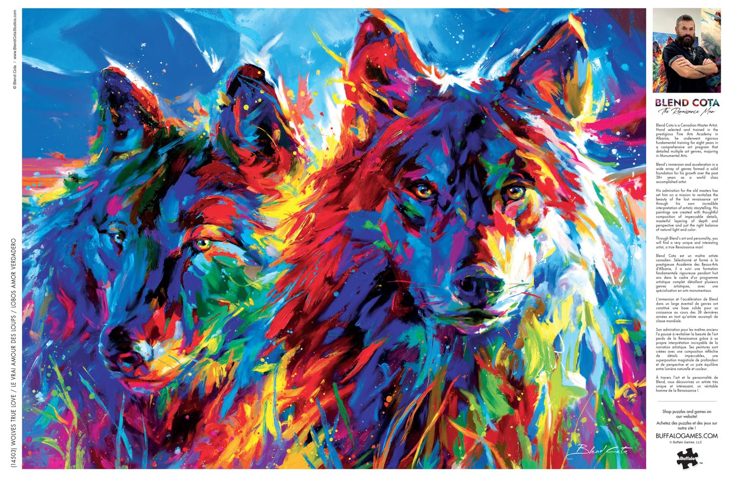 Buffalo Games - Blend COTA - Wolves True Love - 1000 Piece Jigsaw Puzzle for Adults - Challenging Puzzle Perfect for Game Nights - Finished Size is 26.75 x 19.75