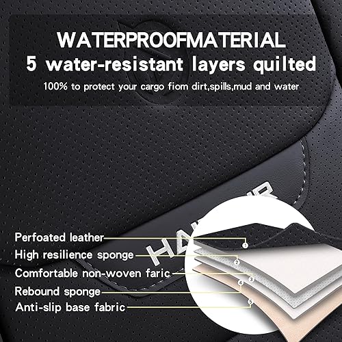 Miniatura 5 de Fundas de asiento de automóvil de cuero de cobertura completa de ajuste universal para automóviles, sedanes, camiones, SUV, protector de asiento de