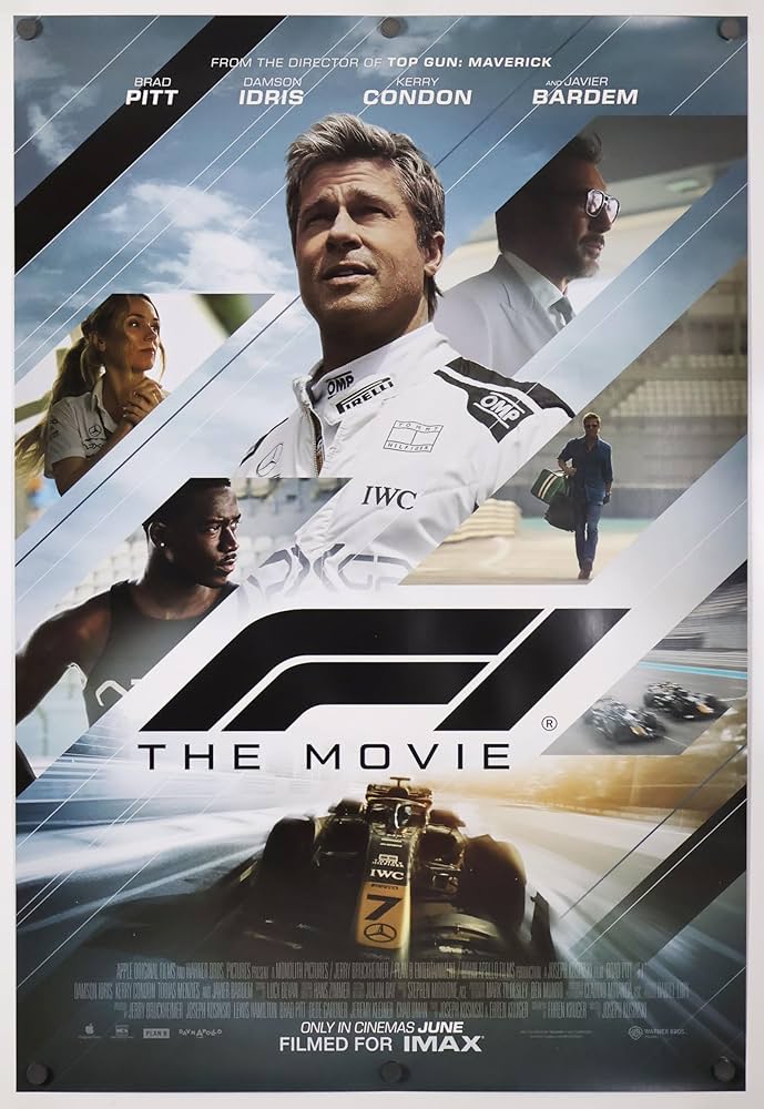 Amazon.com: F1 FORMULA ONE MOVIE POSTER 2 Sided ORIGINAL INTL