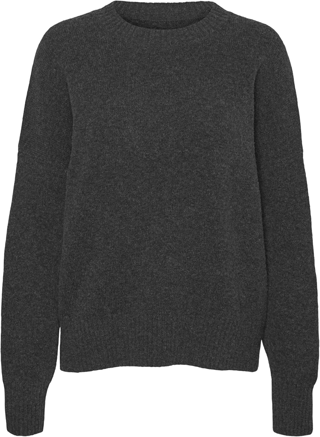 VERO MODA Damen Pullover Vmbruna – Langarm, V-Ausschnitt, Ballonärmel – Weicher Strick
