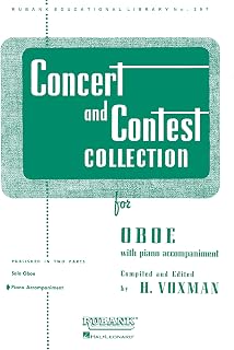 Concert and Contest Collection for Oboe: Piano Accompaniment (Rubank Educational Library)