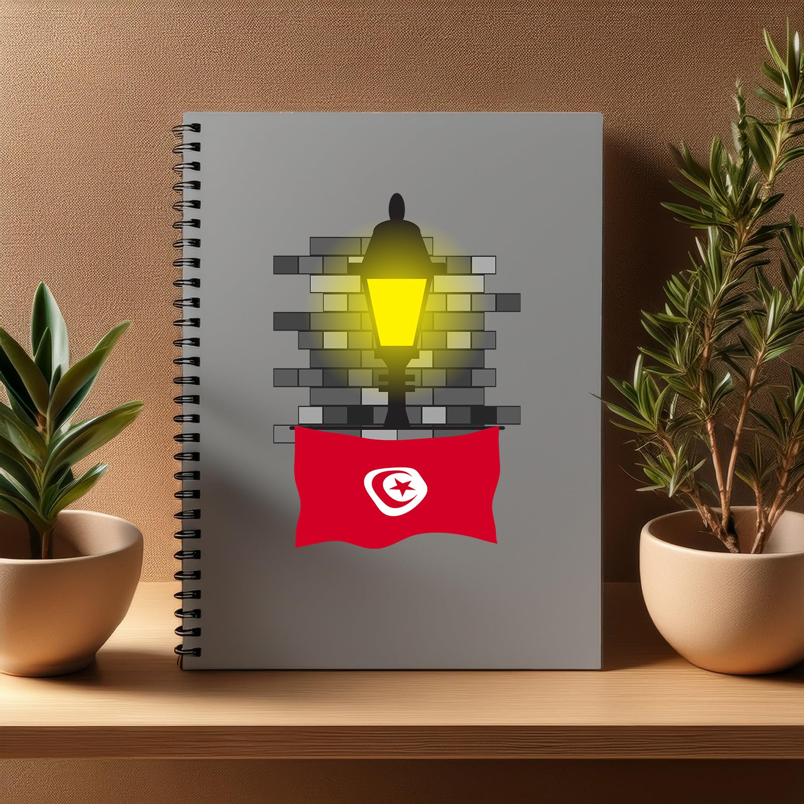 Carnet Tunisie Street Lamp Bricks A5 ligné lot de 20 pour notes - 4