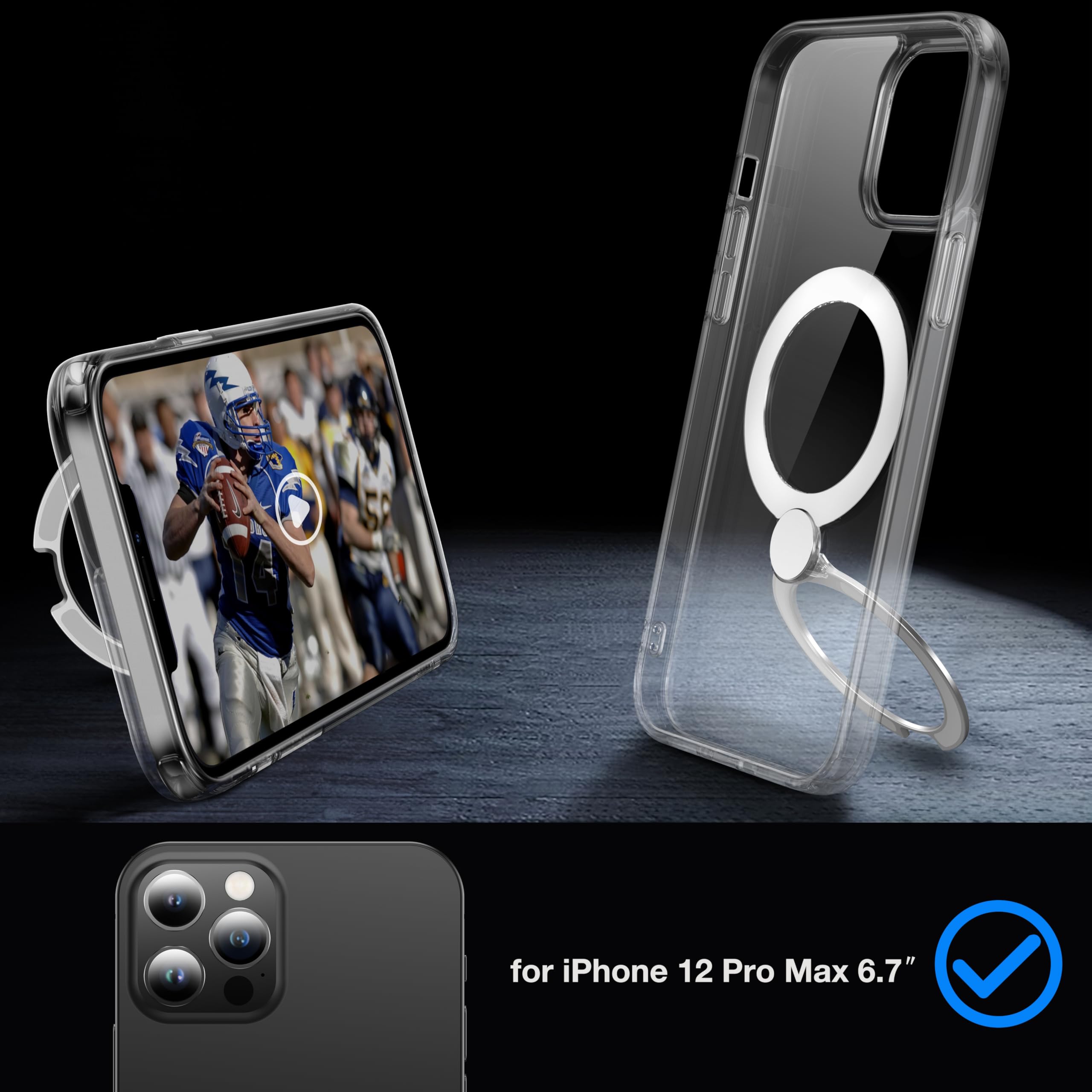 Amazon.co.jp: FNDMIL【米軍MIL規格・MagSafe対応】360°回転 iPhone 12