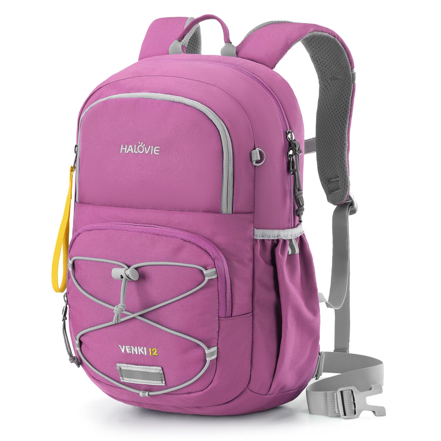 HALOVIE Kinderrucksack 12L mit Brustgurt für 6-10 Jahre Wanderrucksack Outdoor