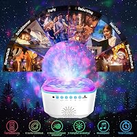 Bozhihong Galaxis Projektor LED Csillagos Égbolt Éjszakai Fény Távirányítóval, Időzítővel és Zenével - 8 Világítási Mód Gyerekeknek 7