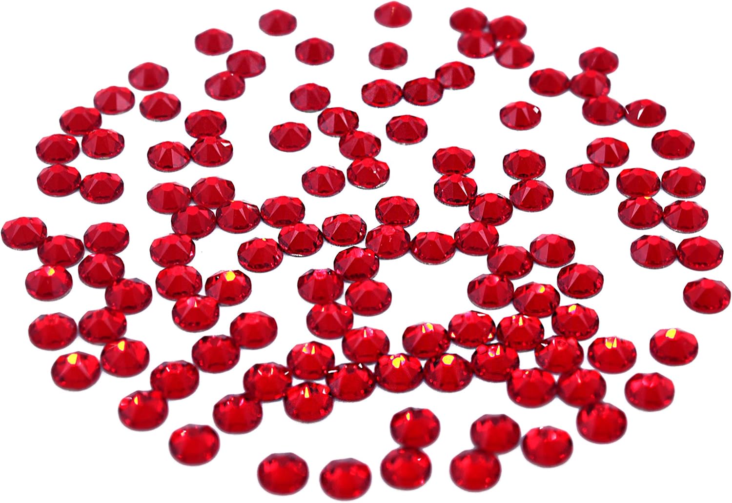 Preciosa Viva Rhinestones No Hotfix Flatback - Light Siam - SS12 (3mm) - Choose Your Quantity