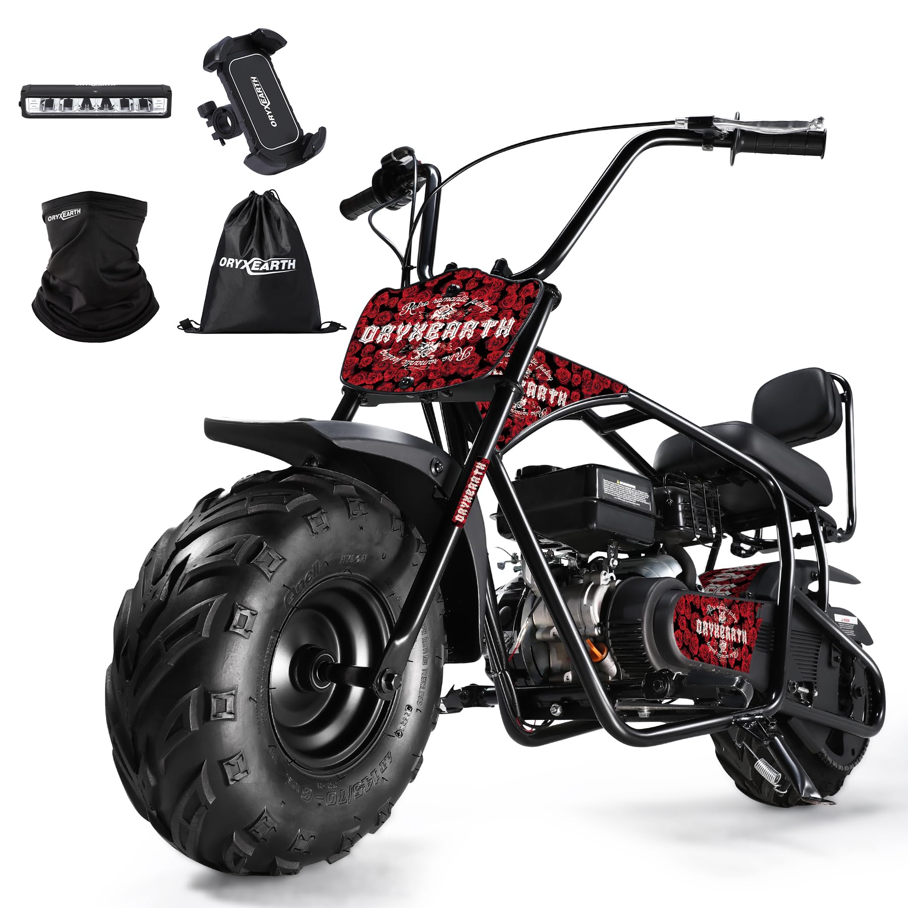 Oryxearth Mini Dirt Bike, 99cc 4-Stroke Gas Dirt Bike for Teens &amp; Adults
