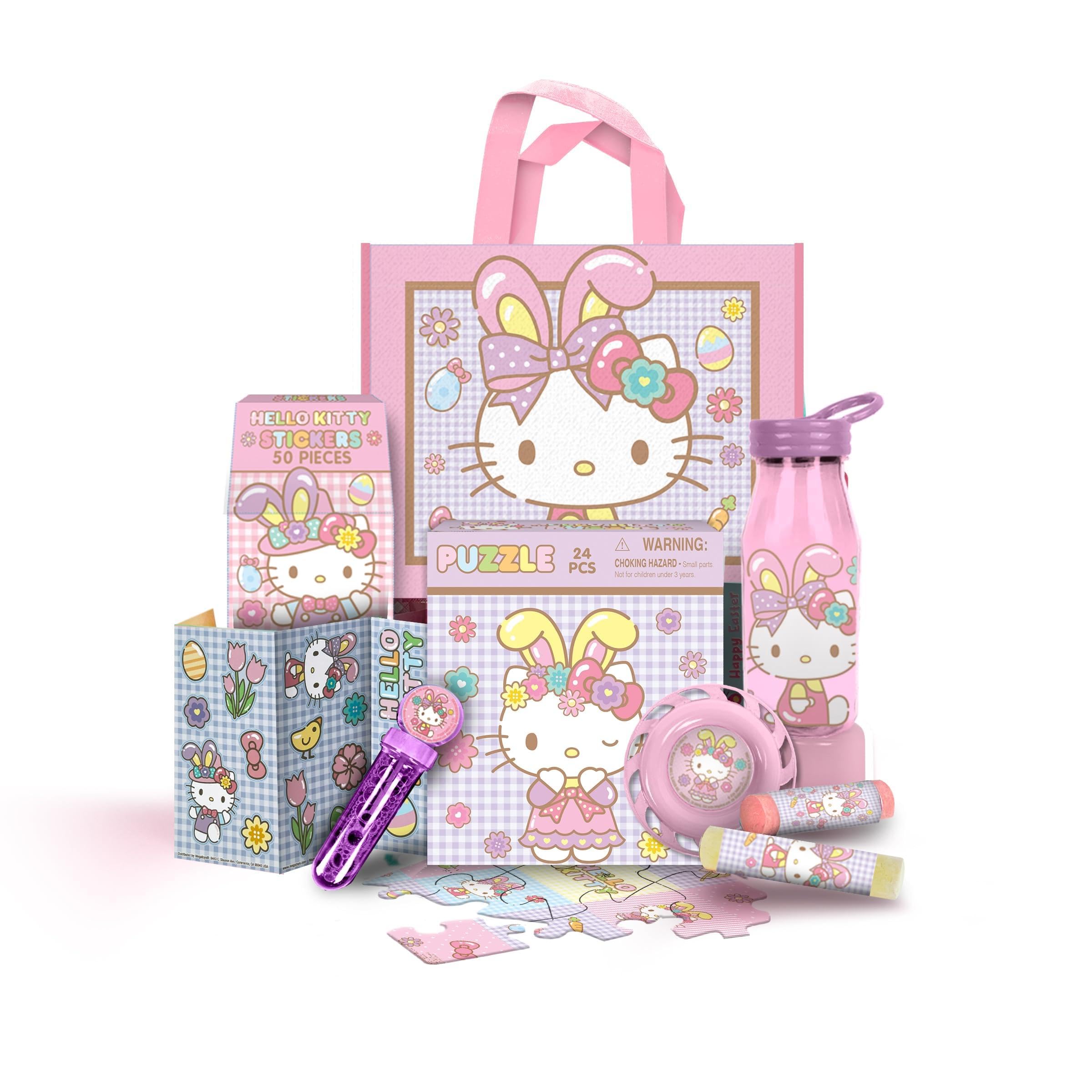 Amazon.com: Megatoys Hello Kitty Tote Bag Gift Set - Tote Bag, 24