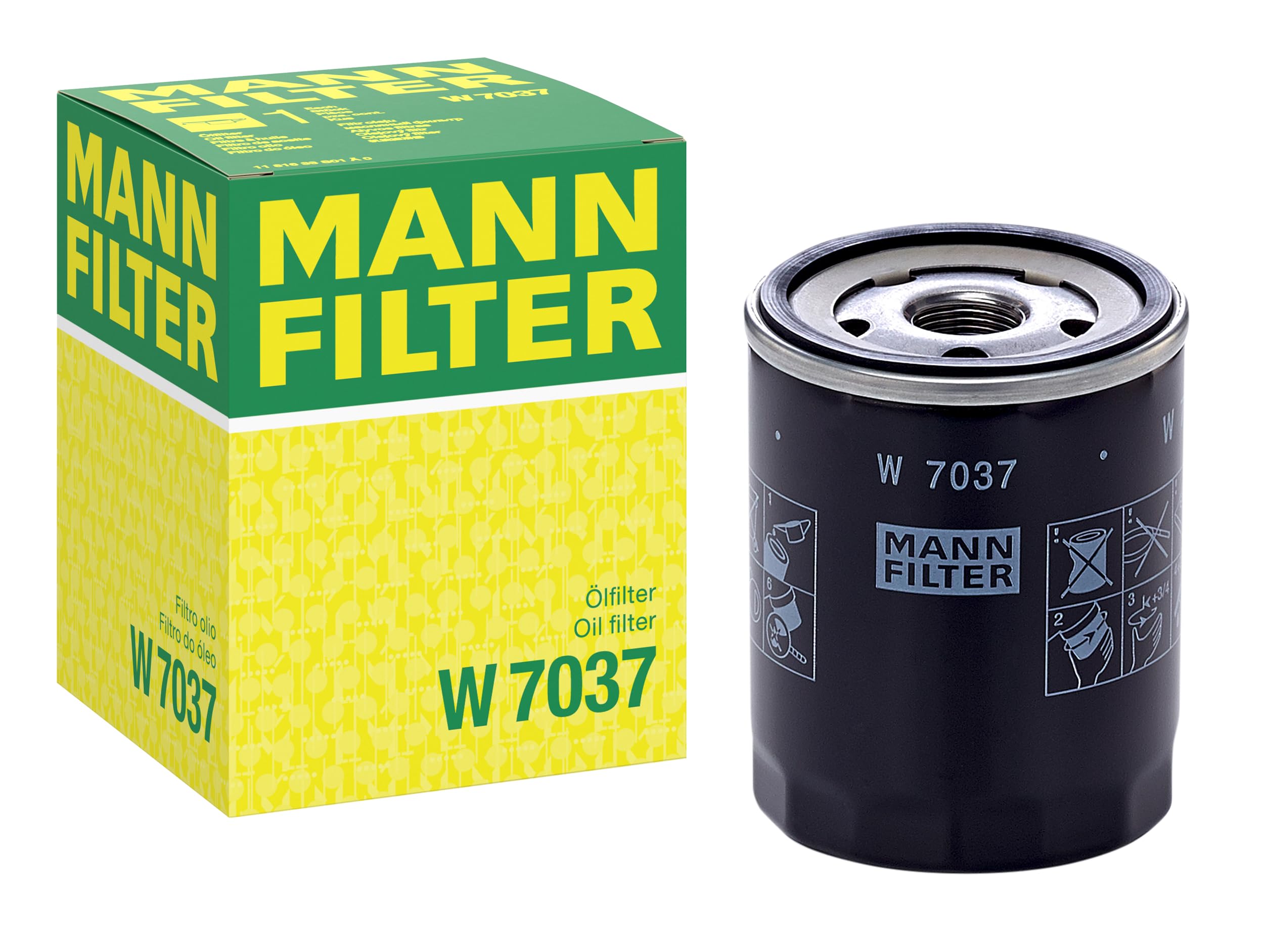 OIL FILTER W 7037 FOR SUBARU B3/Hatchback OUTBACK/SUV LEGACY/Station/Wagon/IV