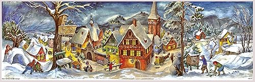 Richard Sellmer Verlag RS 265 Calendrier de l'Avent panoramique avec paillettes et fenĂŞtre transparentes Motif village sous la neige 8.386 x 25.591 Richard Sellmer Verlag RS 265 Calendrier de l'Avent panoramique avec paillettes et fenĂŞtre transparentes Motif village sous la neige 8.386 x 25.591