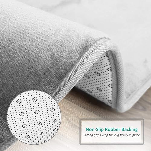 Miniatura 5 de Clara Clark tapete para baño, regadera o tina, de gomaespuma, negro, antiderrapante