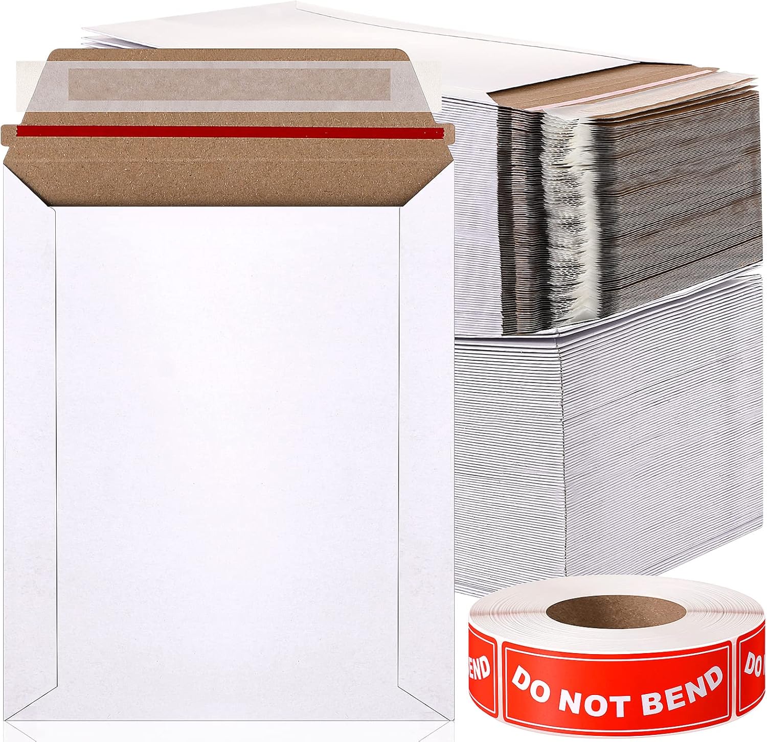 200 Pack 6 x 8 in Rigid Mailers Photo Document Mailers