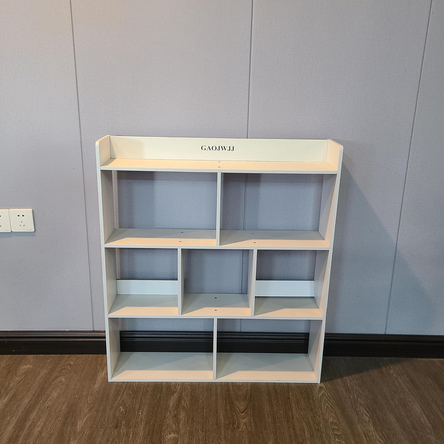 GAOJWJJ Bookcases 7-Compartment Open Bookshelf Design, Suitable for Books, Office Supplies, and Home Decor
