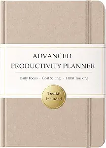The Advanced Productivity Planner – Undated Daily, Weekly & Monthly Planning System with Time Blocking, Goal Setting & Habit Tracking