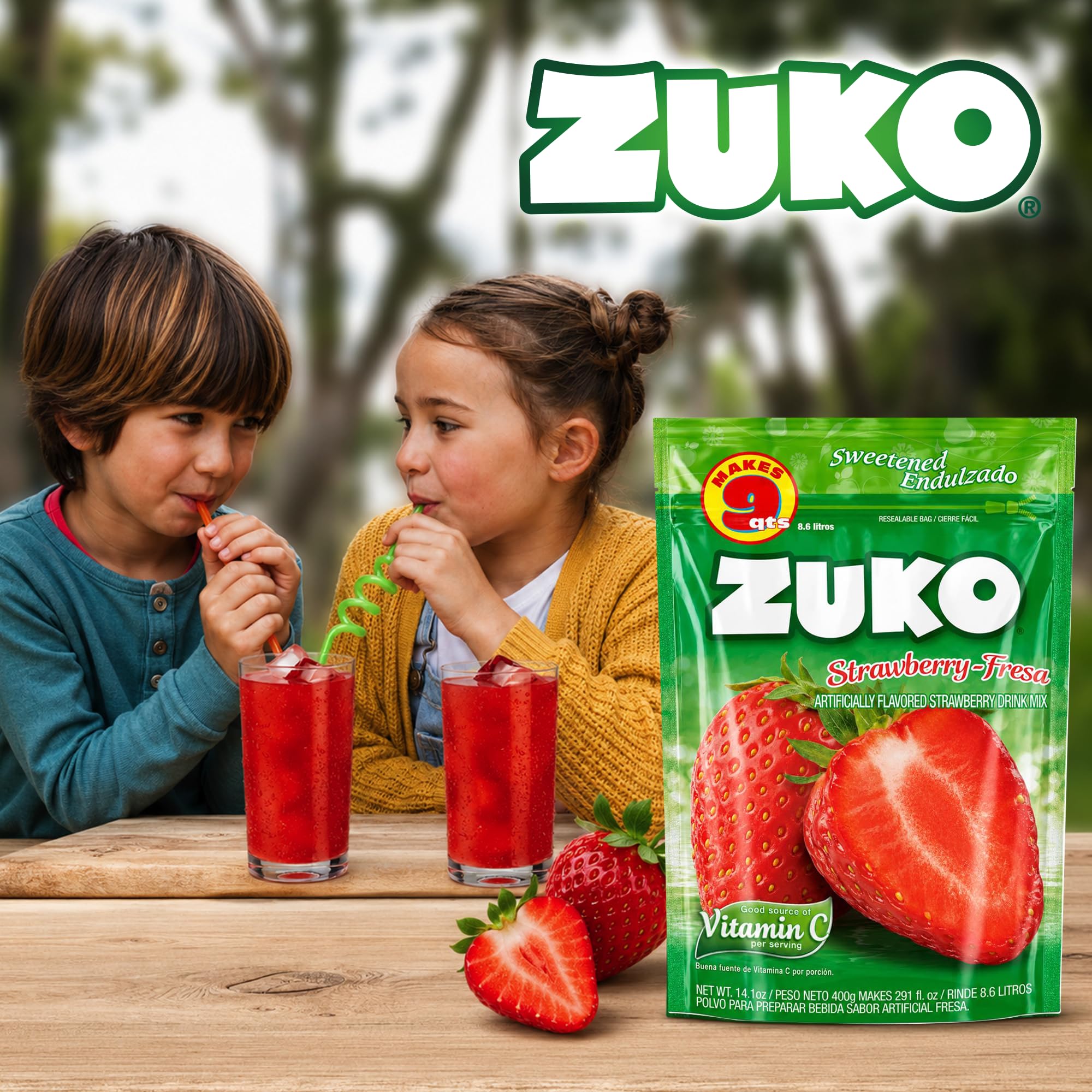 ストロベリーシュガー Amazon.com: Zuko Strawberry Instant Powder Drink Mix Family Pack