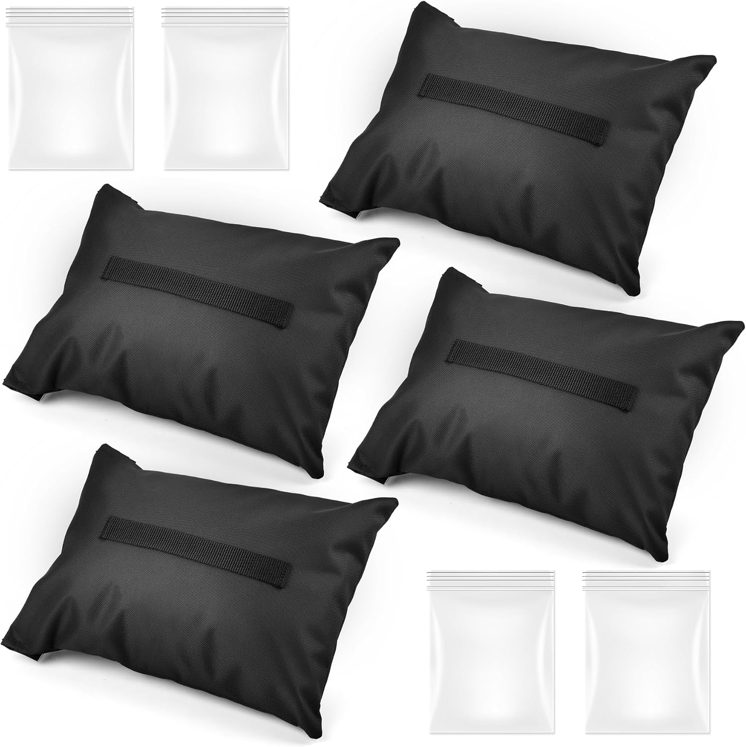 4 Packs Sports Net Sandbags, Heavy Duty Sand Bags for Weights,Weighted Anchor Sandbags for Soccer Goals, Baseball Nets, Football Nets, Golf Nets, Hockey Nets