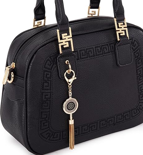Miniatura 3 de Montana West Bolsos y bolsos de mano para mujer con asa superior con 2 compartimentos correa cruzada Bdy, Negro, Marrón, Coffee