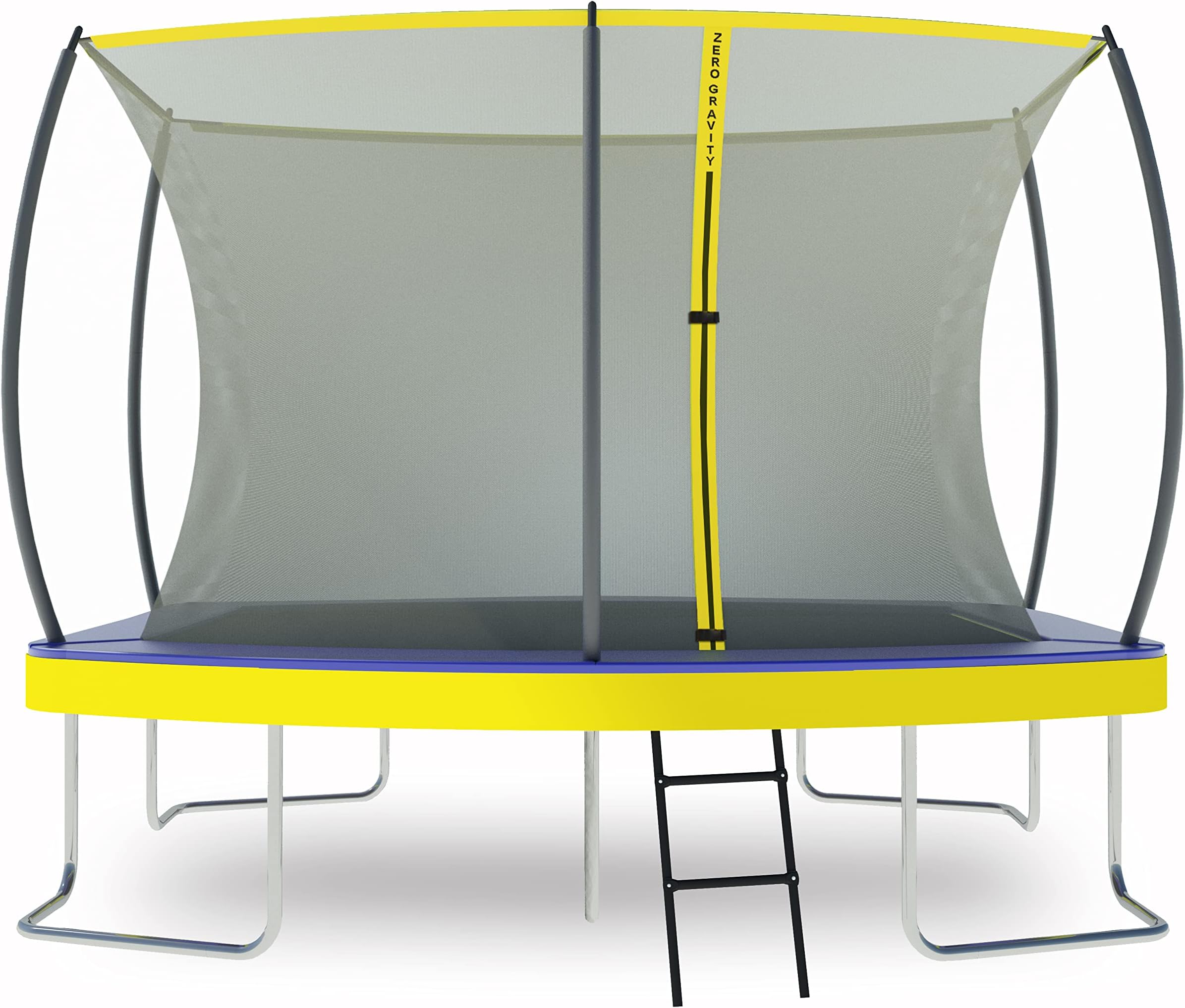 ZERO GRAVITY Ultima 5 Rectangular Barrel Trampoline in 3 Sizes. High Specification with Safety Enclosure Netting and Ladder (10ft x 7ft Barrel)