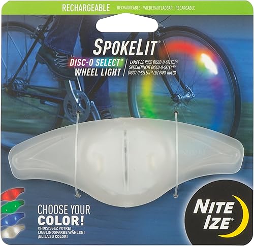 Nite Ize SpokeLit - Luz de rueda de bicicleta para visibilidad y seguridad - Luces LED para ruedas de bicicleta - Luz de rueda de bicicleta -