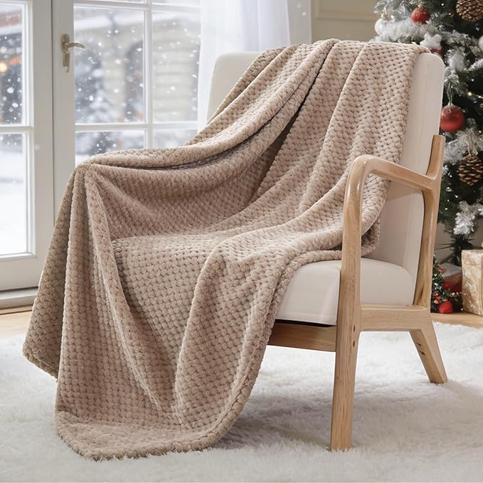 Extra-Large Neutral Throw Blanket