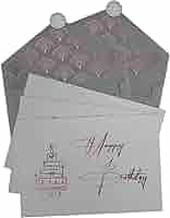 Biglietto Auguri Compleanno Joli Coon Con Busta E Sigillo Ceralacca - Design Minimalista E Elegante | 15x10.5cm - Foto 2