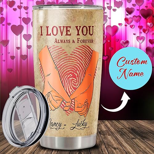 Miniatura 9 de Vaso personalizado con aislamiento de melanina con texto en inglés "You Are Beautiful" de 20 onzas, 30 onzas, acero inoxidable, doble pared, al