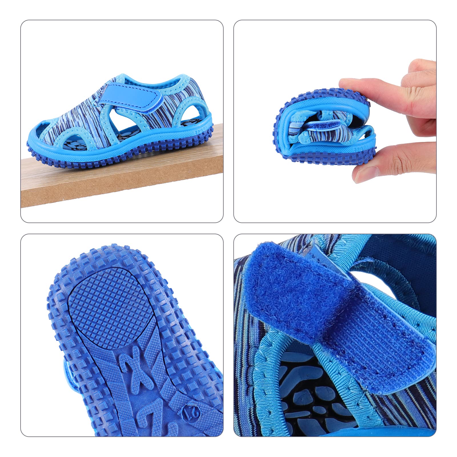 Sportivi Sandali Per Bambino Bambina 1-7 Anni Punta Chiusa Estive Scarpe da Spiaggia Antiscivolo