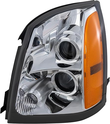 Miniatura 2 de Compatible con CAPA 04-09 SRX delantero halógeno faro delantero faro delantero conjunto de lámpara con bombilla lado izquierdo del conductor