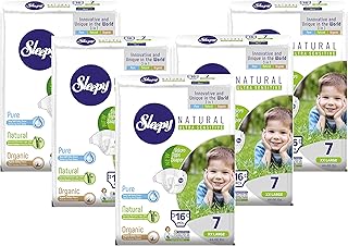 Diapers Size 7 - Organic Diapers Highly Absorbent and Hypoallergenic Bamboo Baby Diapers for Girls and Boys - Disposable Diapers 80 Count - Size 7 Diapers, Child Weight 44-66 lbs