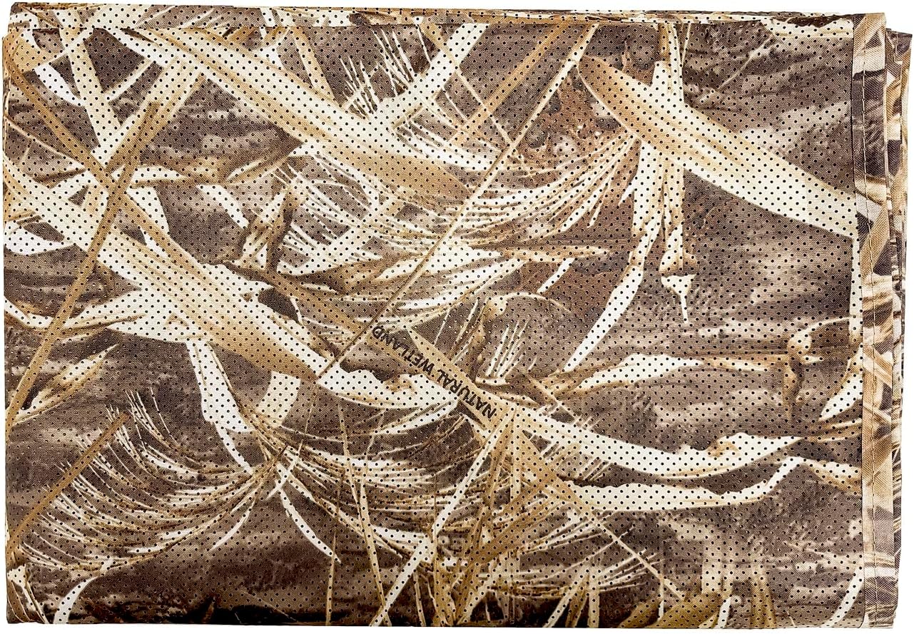 AUSCAMOTEK One Way See Through Camouflage Mesh Camo Netting Material for Hunting Ground Blind Tree Stand