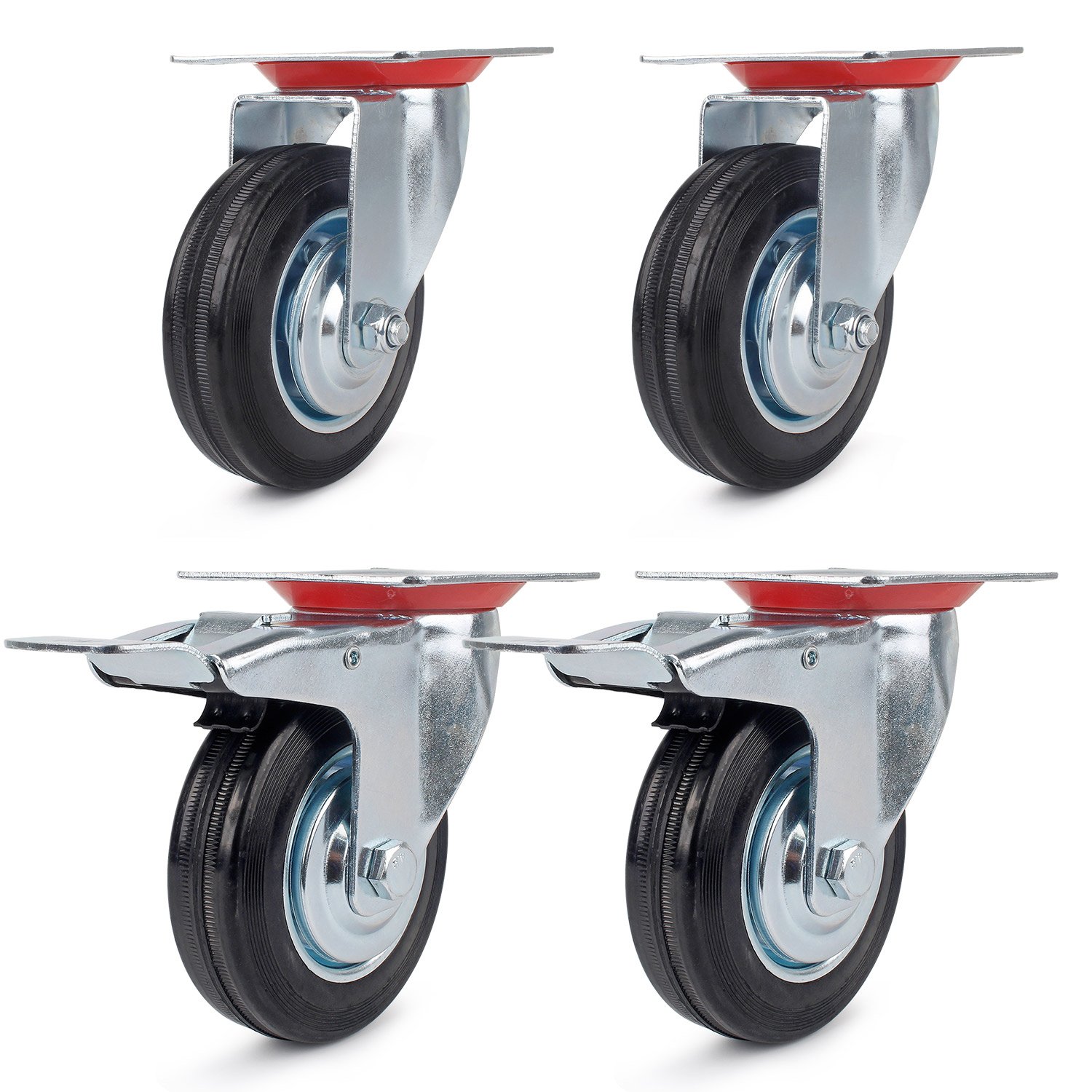 Roulettes Pivotantes De 50mm Roulettes Pour Meubles Avec Frein De Sécurité Pour Charges Lourdes Capacite Totale De 250kg Set De 4 99169976 Roulettes Pivotantes De 50mm Roulettes Pour Meubles Avec Frein De Sécurité Pour Charges Lourdes Capacite Totale De 250kg Set De 4 99169976