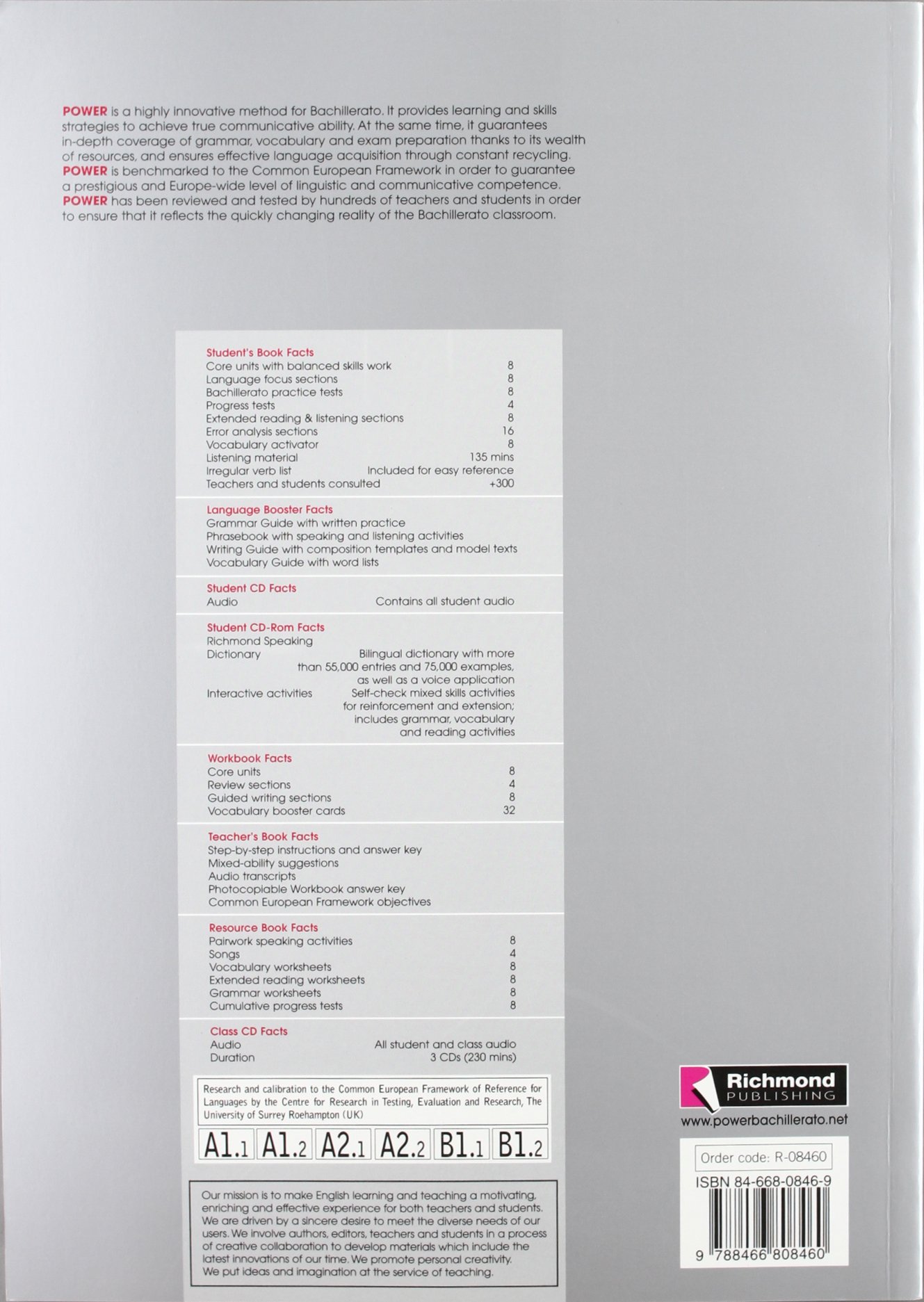 Power, 1 Bachillerato. Workbook
