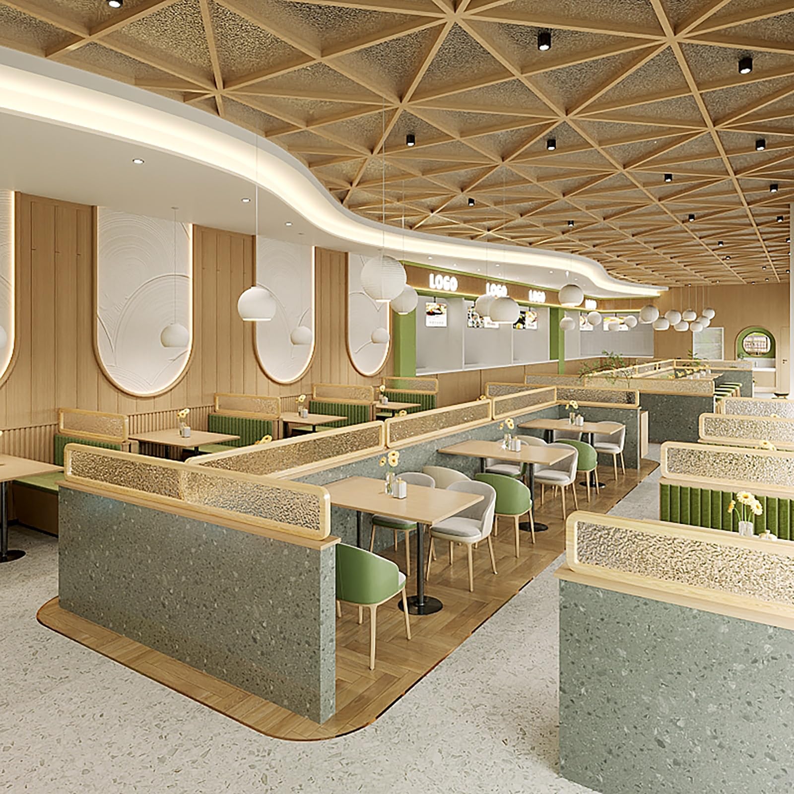 Cloison basse en bois massif : l'atout design pour l'intimité du comptoir