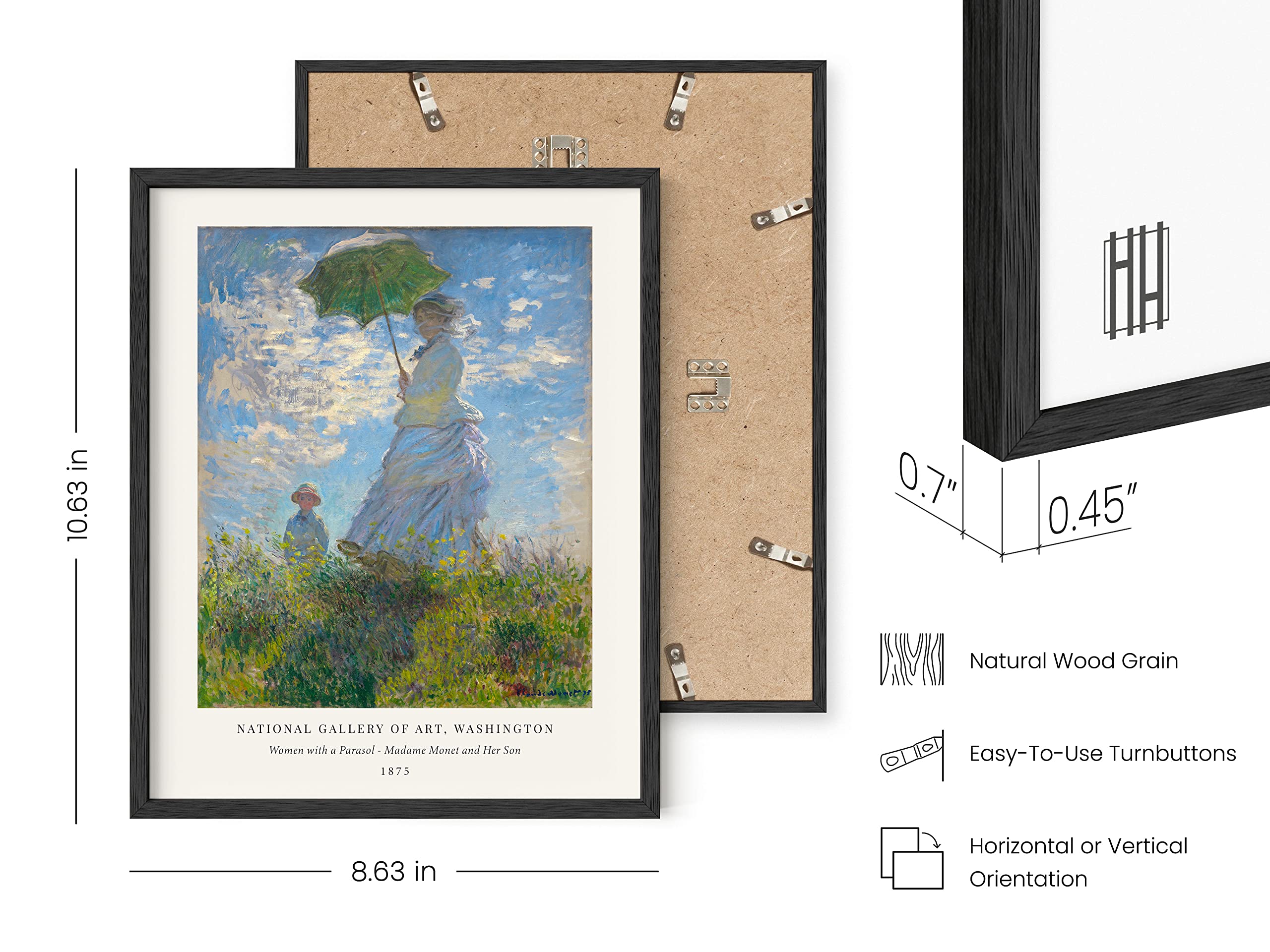 Amazon｜HAUS AND HUES クロード・モネ アートワーク ファインアート