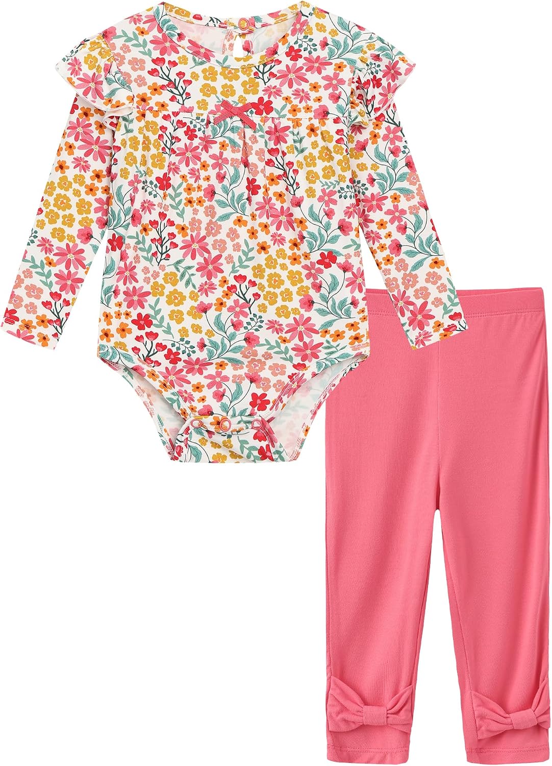 Baby Girls Boys Clothes Set Long Sleeve Bodysuit with Pants Newborn Outfits Viscose from Bamboo Clothing Outfit