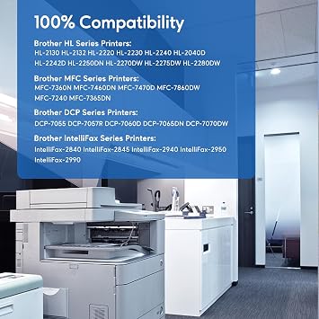DR420 Drum Unit Compatible for Brother DR 420 DR-420 Work with HL-2240 HL-2270DW HL-2280DW HL-2230 MFC-7360N MFC-7860DW DCP-7065DN Intellifax 2840 2940 Printer (2 Pack, NOT Toner), Black