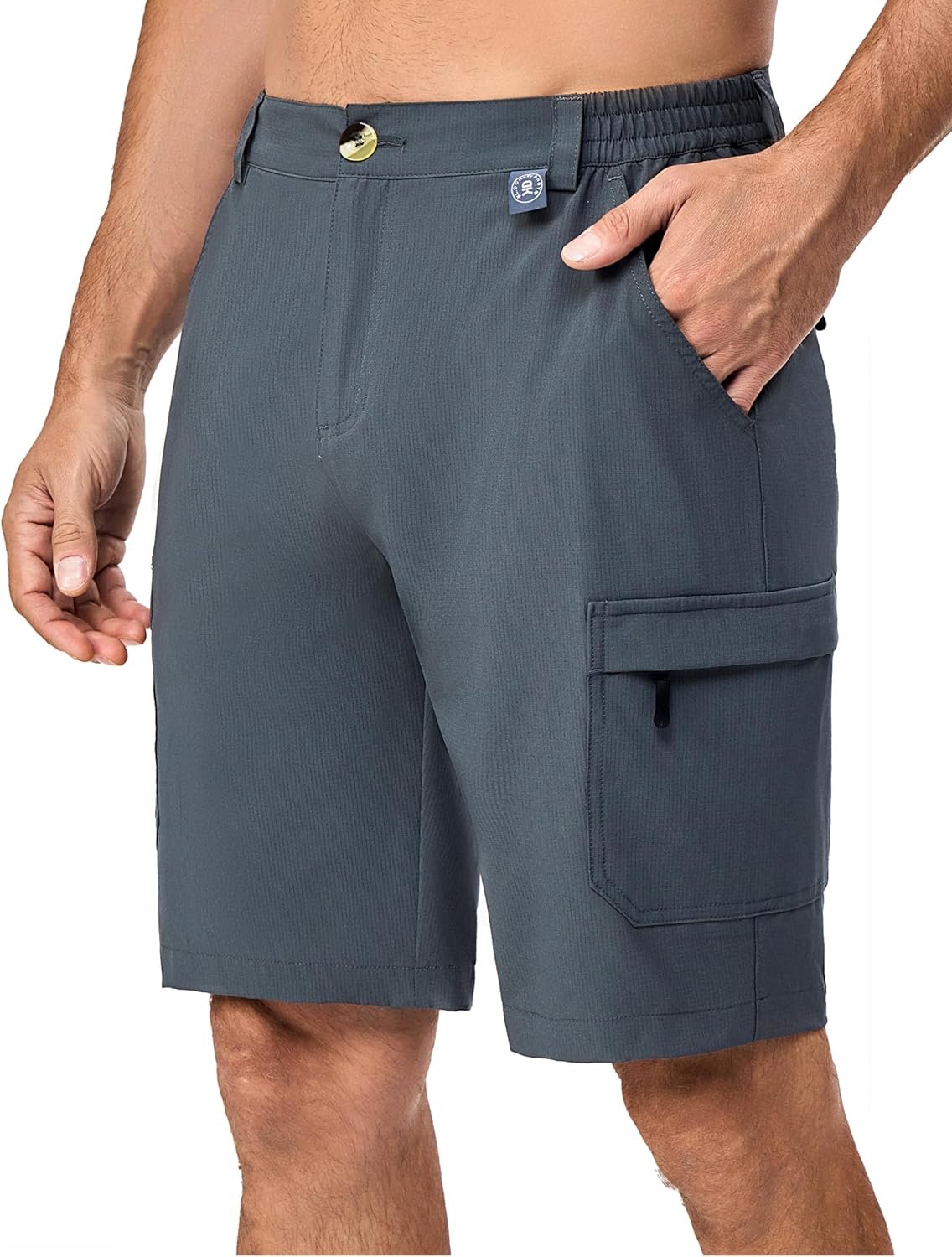 Little Donkey Andy Men's 10 Inch Quick Dry Cargo Shorts Stretch Lightweight Outdoor Hiking Shorts UPF 50