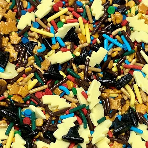 Miniatura 2 de COOL MOM SPRINKLES Gránulos de mago (4 onzas)  Gránulos temáticos de cumpleaños de Harry Potter para decorar pasteles, cupcakes, galletas y postres