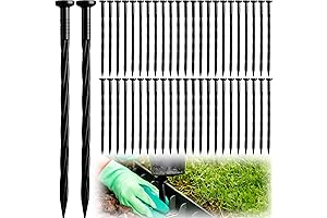 Vigoro Spikes: 200 Pack of 8 Inch Plastic Ground Stakes for Landscaping