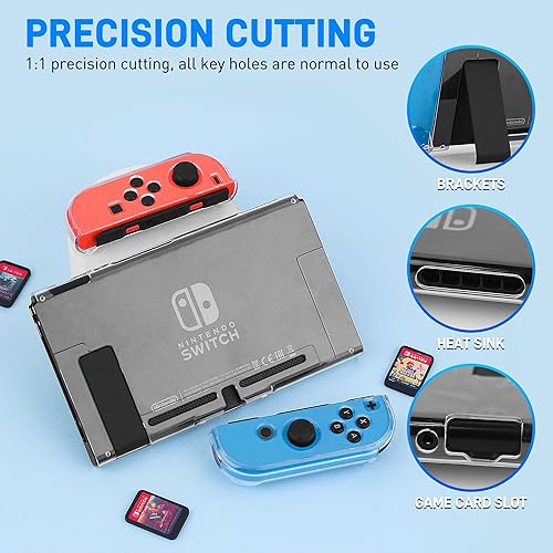 Miniatura 3 de RHOTALL Carrying Case Set Compatible with Nintendo Switch Accessories, Portable Travel Storage Case for Switch with Clear Protective Cover, Screen