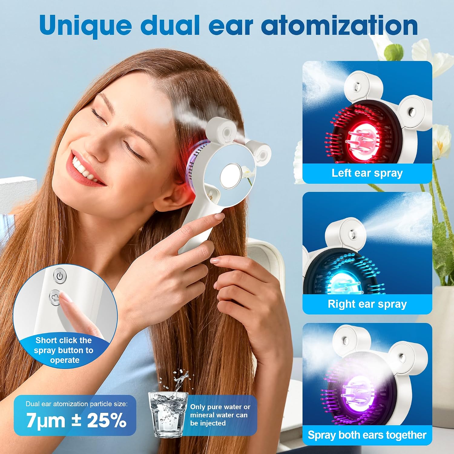 THSTPA Upgraded 4 in 1 Electric Scalp Massager with Red Light Therapy for Hair Growth, Hair Oil Applicator for All Hair Types, Electric Hair Brush, Gift