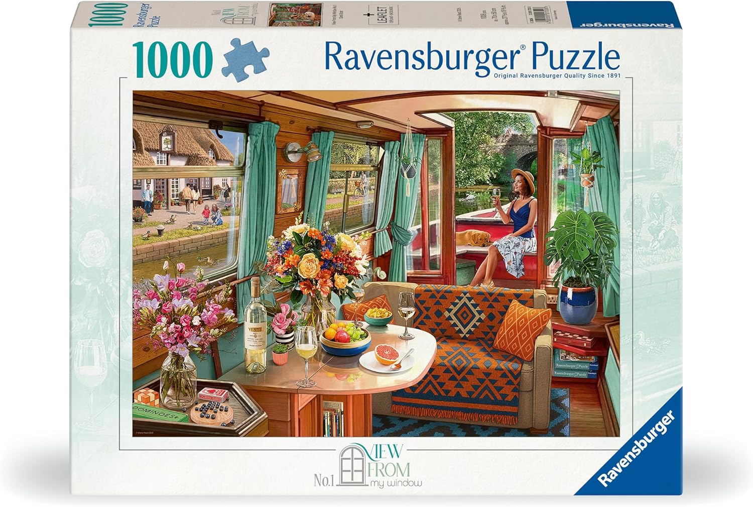 Ravensburger Canal Boat 1000 Piece Puzzle for Adults