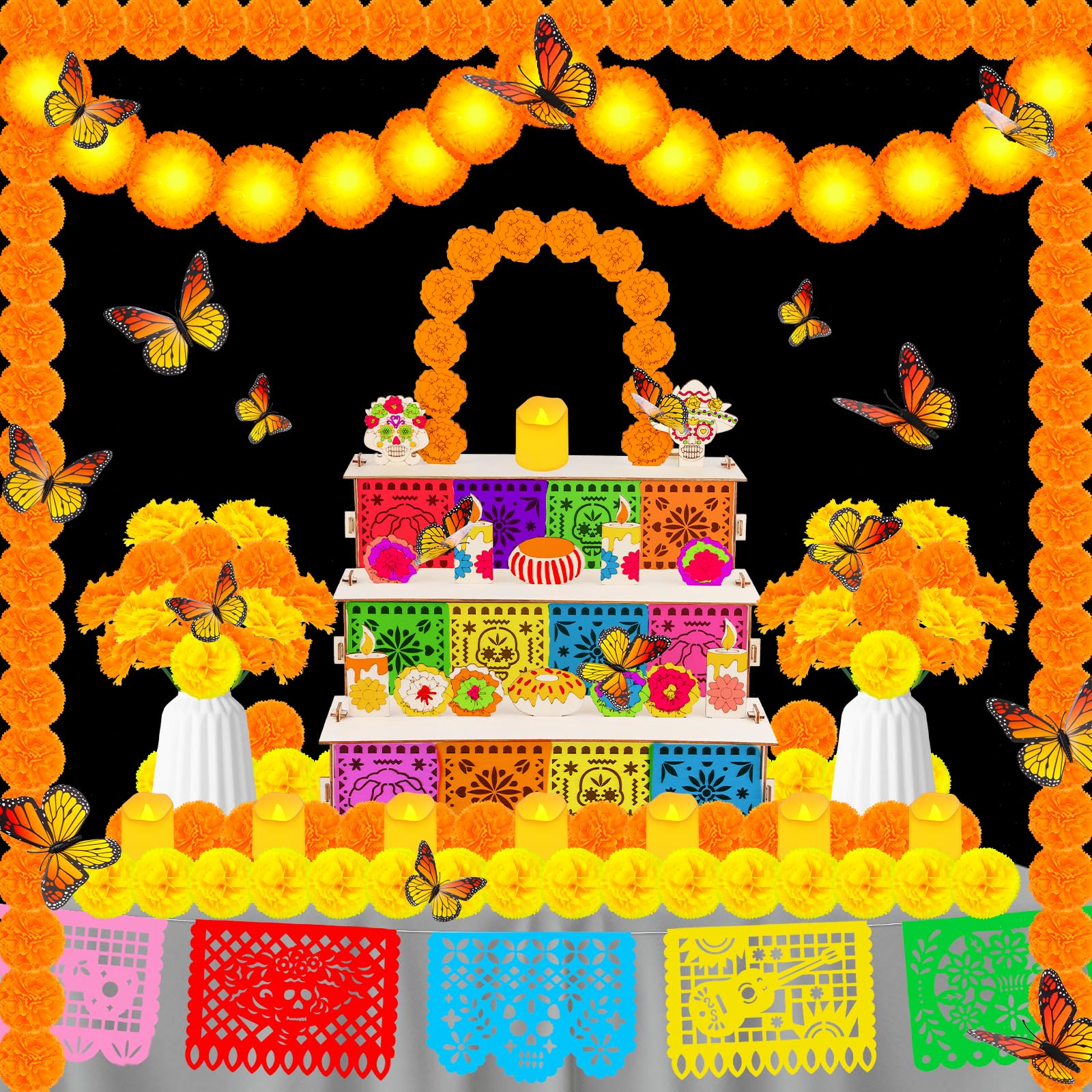 Photo 1 of fulasiteu Dia De Los Muertos Altar Set