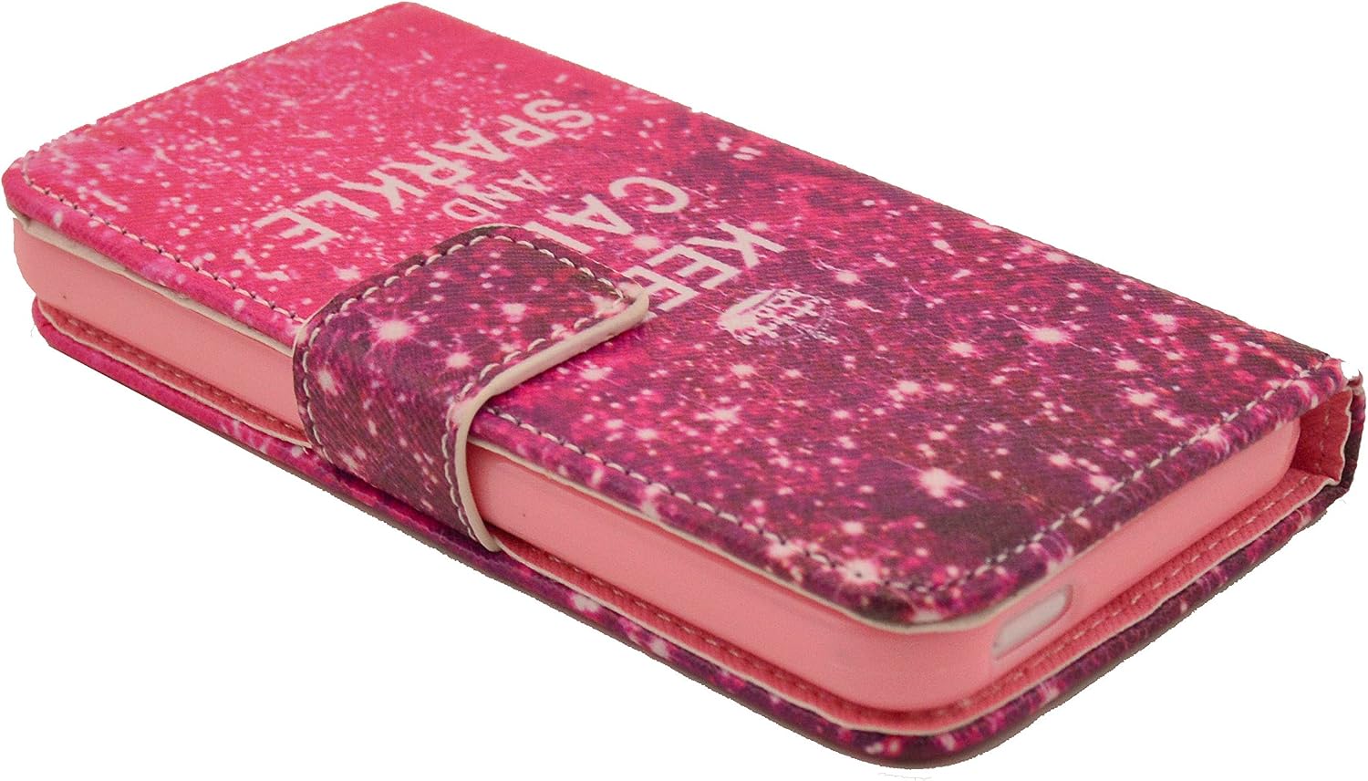 iPhone 5C Case, Speedtek Nebula Pattern Premium PU Leather Wallet Flip Protective Skin Case with Magnetic Closure for Apple iPhone 5C (2013) (Built-in Credit Card/ID Card Slot)