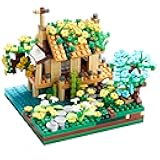 Architecture Port Cabin Building Set Model Kit and Gift for Kids and Adults Mini Blocks 600 PCS with 2 Figure