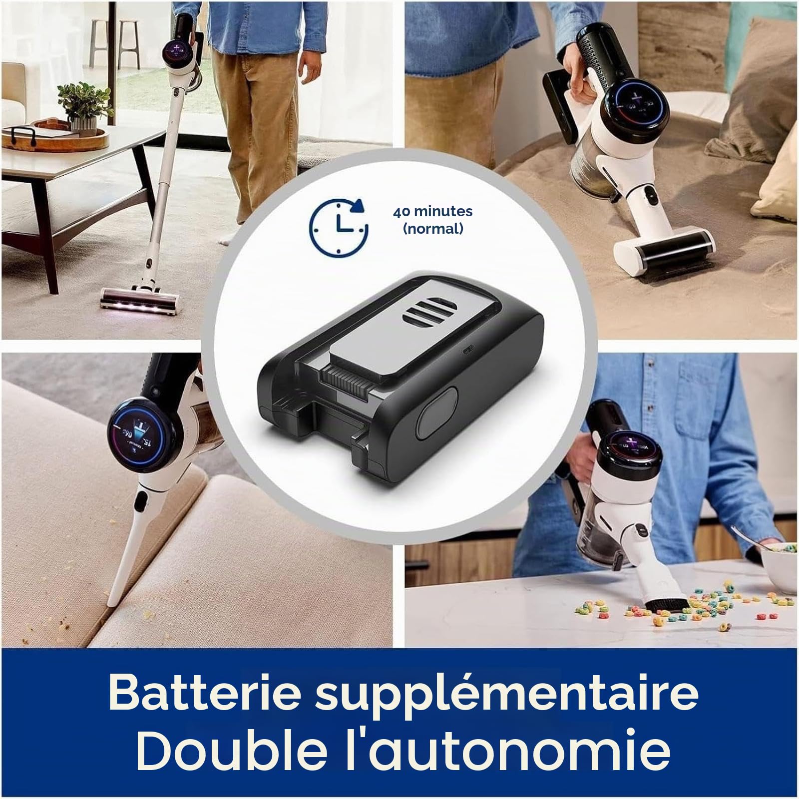 Batterie Lithium de Rechange 2500 mAh 21,6 V pour aspirateur sans Fil Tineco Pure One S15 Essentials S15 Pet/Pet-Ex, Accessoires pour aspirateur, 1 pièce