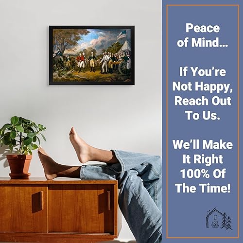 Vista 53 de Declaración de independencia de John Trumbull - Lienzo enmarcado para decoración de pared, lienzos de reproducción de pintura fina Impresión