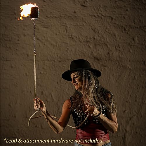 Miniatura 6 de FIRE MECCA Cabezal de dardos de repuesto para fuegocuerda  Cabeza de Kevlar MoonBlaze tejida de 3 pulgadas  Se vende individualmente  Artes