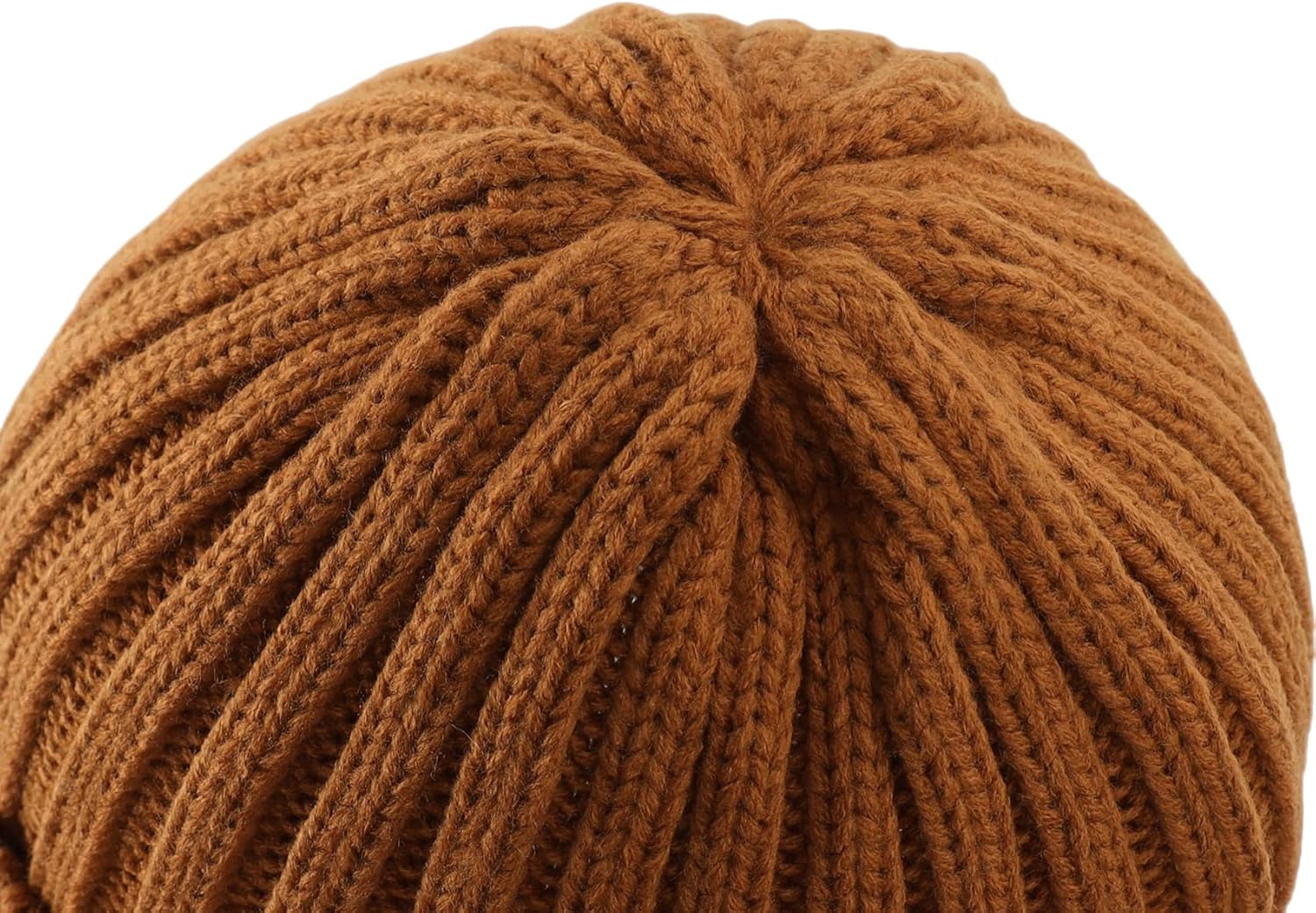 Connectyle Women's Rib Knit Cuffed Beanie Hat Stretch Acrylic Winter Hat Thick Warm Snow Ski Cap - Image 4