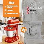 Silicone Mixer Bowl Cover Compatible with KitchenAid 6-7 Quart Bowl-Lift Stand Mixers, Mixing Bowl Lid Dustproof and Splash-Proof(Grey)